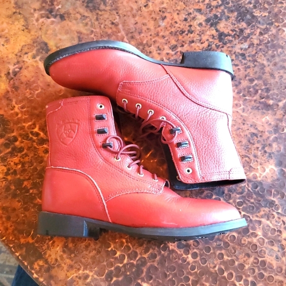 Ariat Heritage Lacer Boot Sz. 5.5 Combat Lace Up Ankle Western Cowboy Casual - Picture 1 of 10